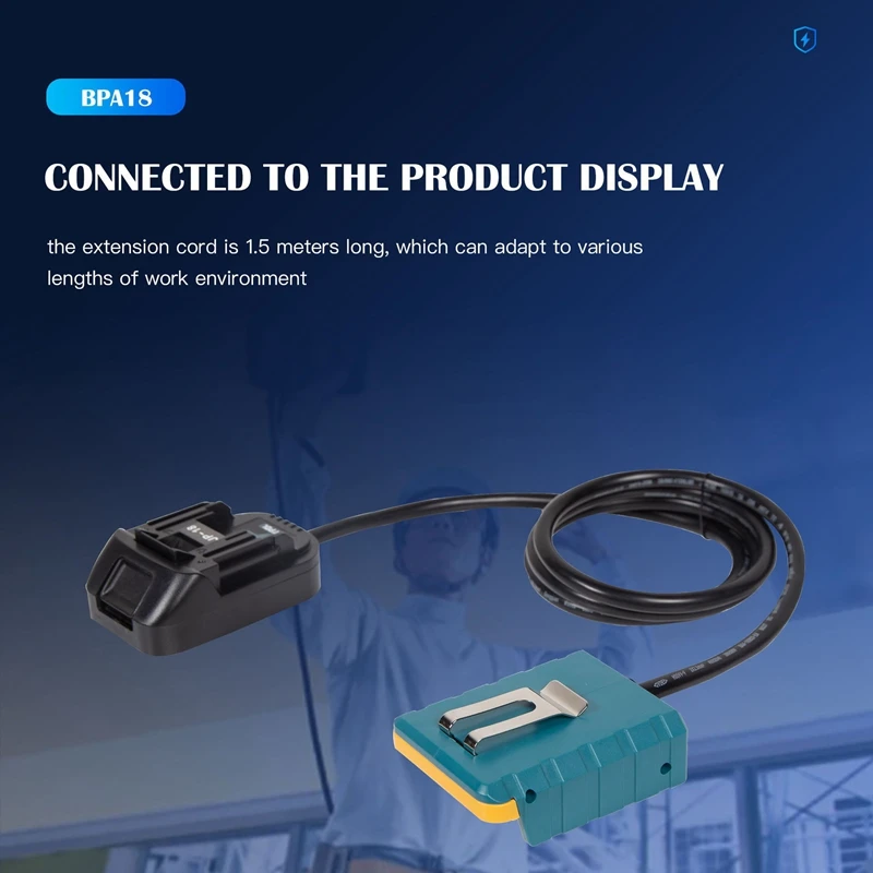 Outil d'extension de batterie portable, adaptateur de batterie au lithium, convertisseur