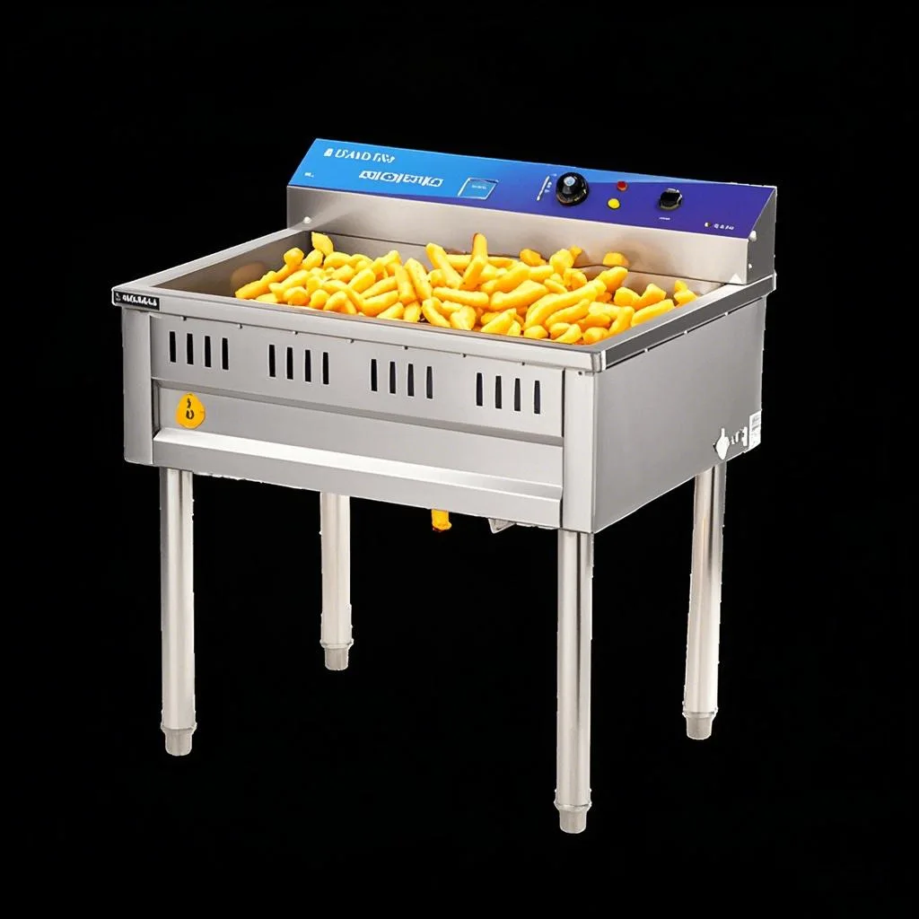 Restaurant commercial large-vertical fryer Hamburg fried chicken special fryer with lid