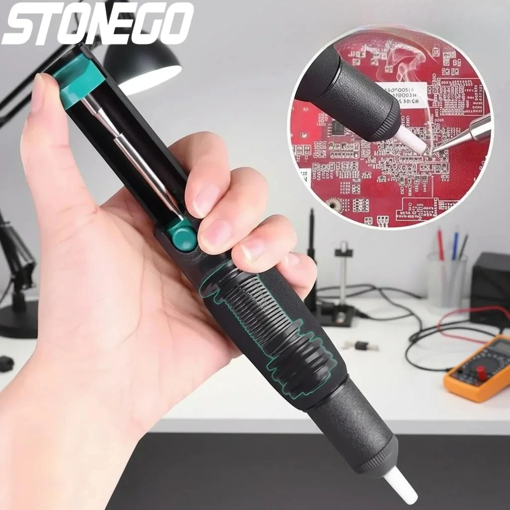 Electric Soldering Iron Set Tool Companion Manual Tin Suction Device Solder Sucker Desoldering Tool Kit
