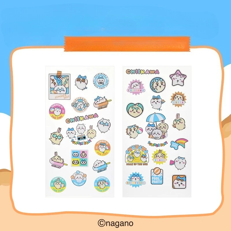 

Summer Chiikawa Water Slide Decals Stickers for Nails DIY Phone Case Laptop Accessories Cute Kawaii Sanrio Characters