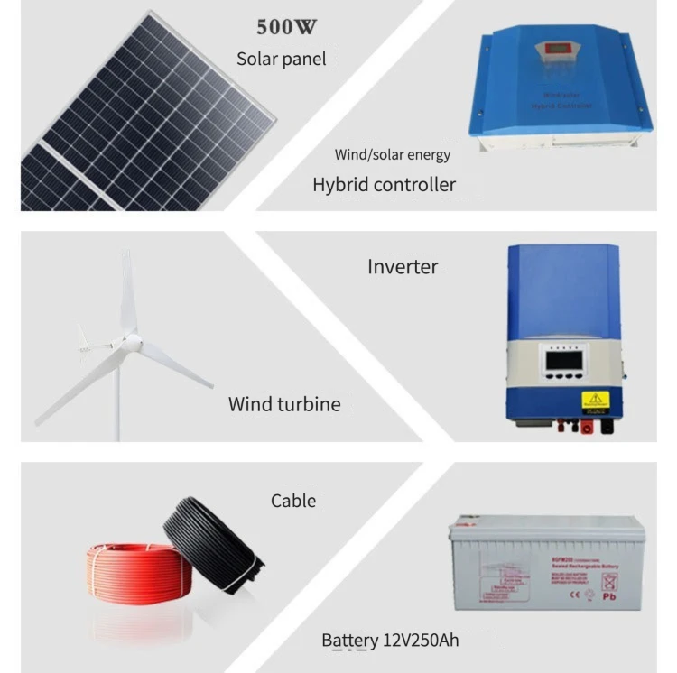 Kenengsen Horizontal Wind Turbine and Solar Panel Hybrid Off-grid Battery Inverter System