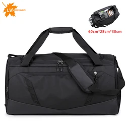 Sac de fitness de grande capacité avec logo personnalisé pour homme, sac de voyage, grand bagage, sac de boxe, sac de sport, motif de nom imprimé