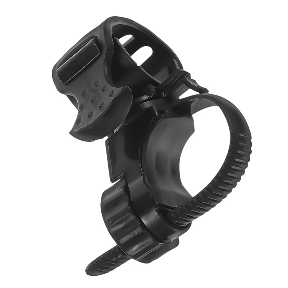 

Universal Flashlight Holder for Bike Handlebar Adjustable Rubber Mount Clip Black Silicone Mountain Bike Torch Mount Cycling