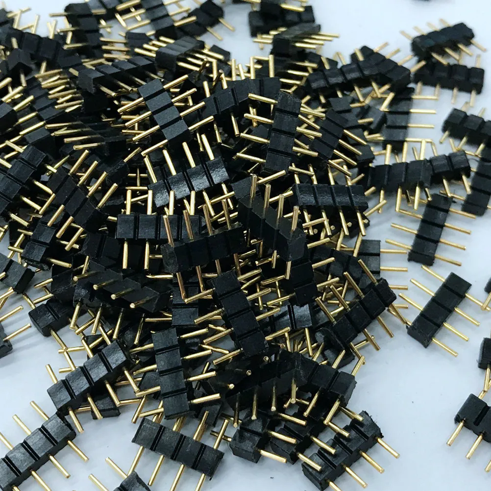 50Pcs LED Strip Connectors Pin Header Female Male Kit Durable Socket Connector for 5050 LED Lighting Circuit