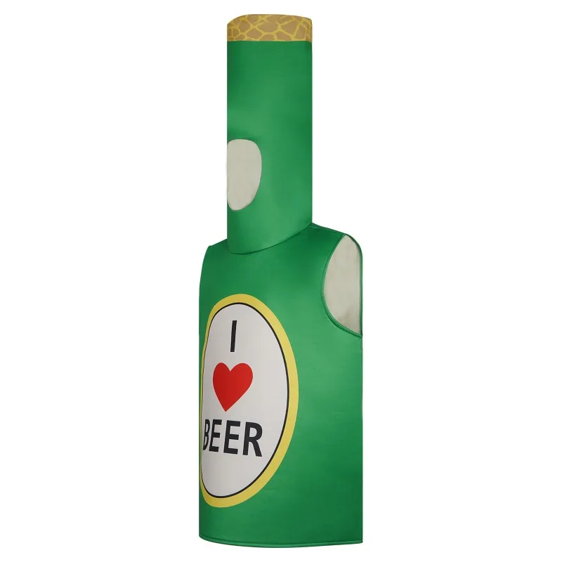 هالوين زجاجة بيرة تأثيري نيسيي-الإبداعية مضحك جوفي الزي-للجنسين مرحلة الأداء ارتداء للحفلات التنكرية تحت عنوان