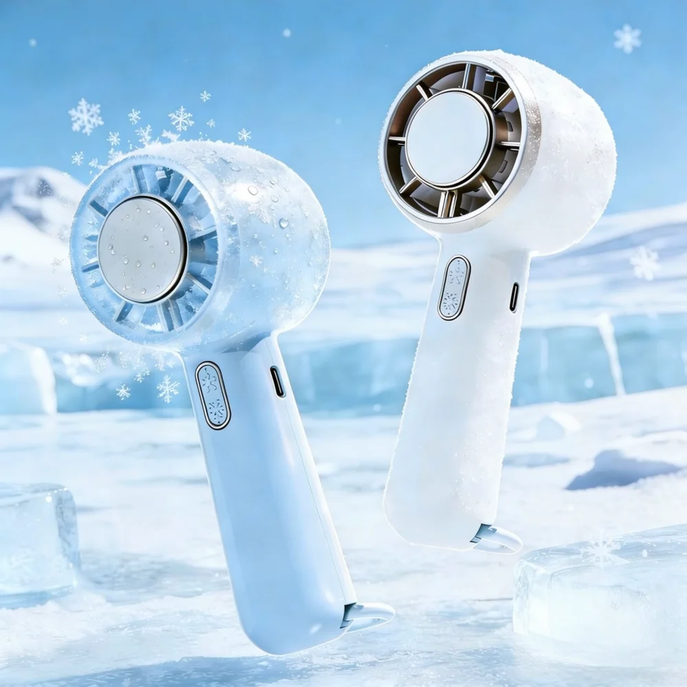 Handheld Turbo Fan Portable Desktop Cooler USB Rechargeable Brushless Motor Air Conditioning Device For Office Home