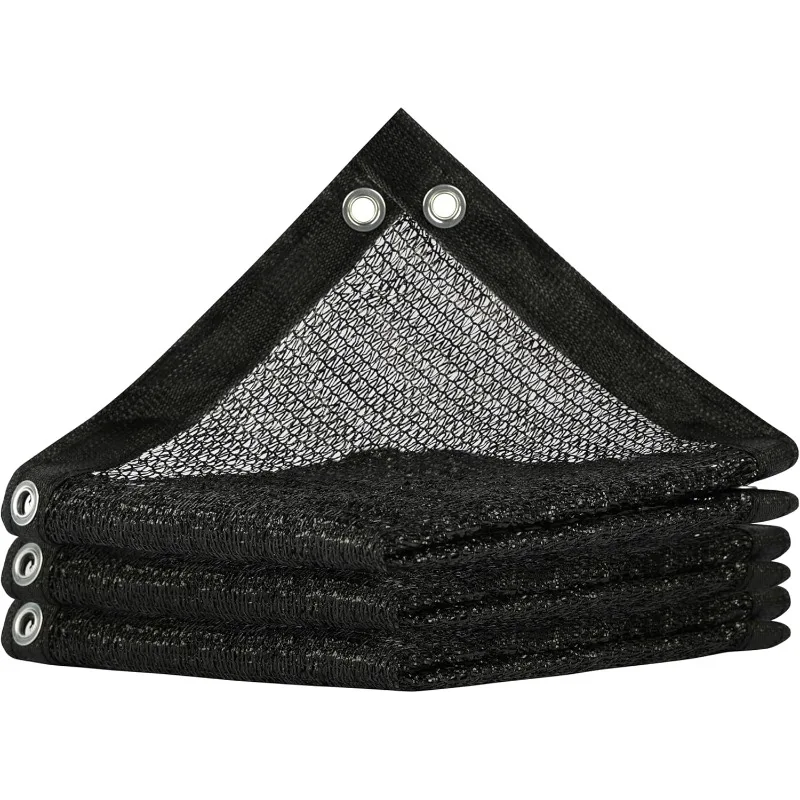 

ShadeMart 50% Shade Cloth for Plant, Black 8FT x 28FT Custom Size Outdoor Shade Tarp, Shade Cover with Upgrade Grommets and Zip