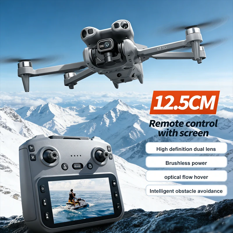 

Новый дрон GT50 Pro 8K HD для аэрофотосъемки с большим экраном, оптическим позиционированием, бесщеточным двигателем и интеллектуальным обходом препятствий, радиоуправляемый БПЛА