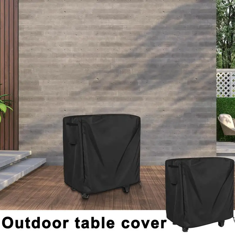 

Outdoor Table Cover 420D Oxford Silver Coated Outdoor Table Cover Rectangle With 2 Handles Large Ventilated Patio Furniture