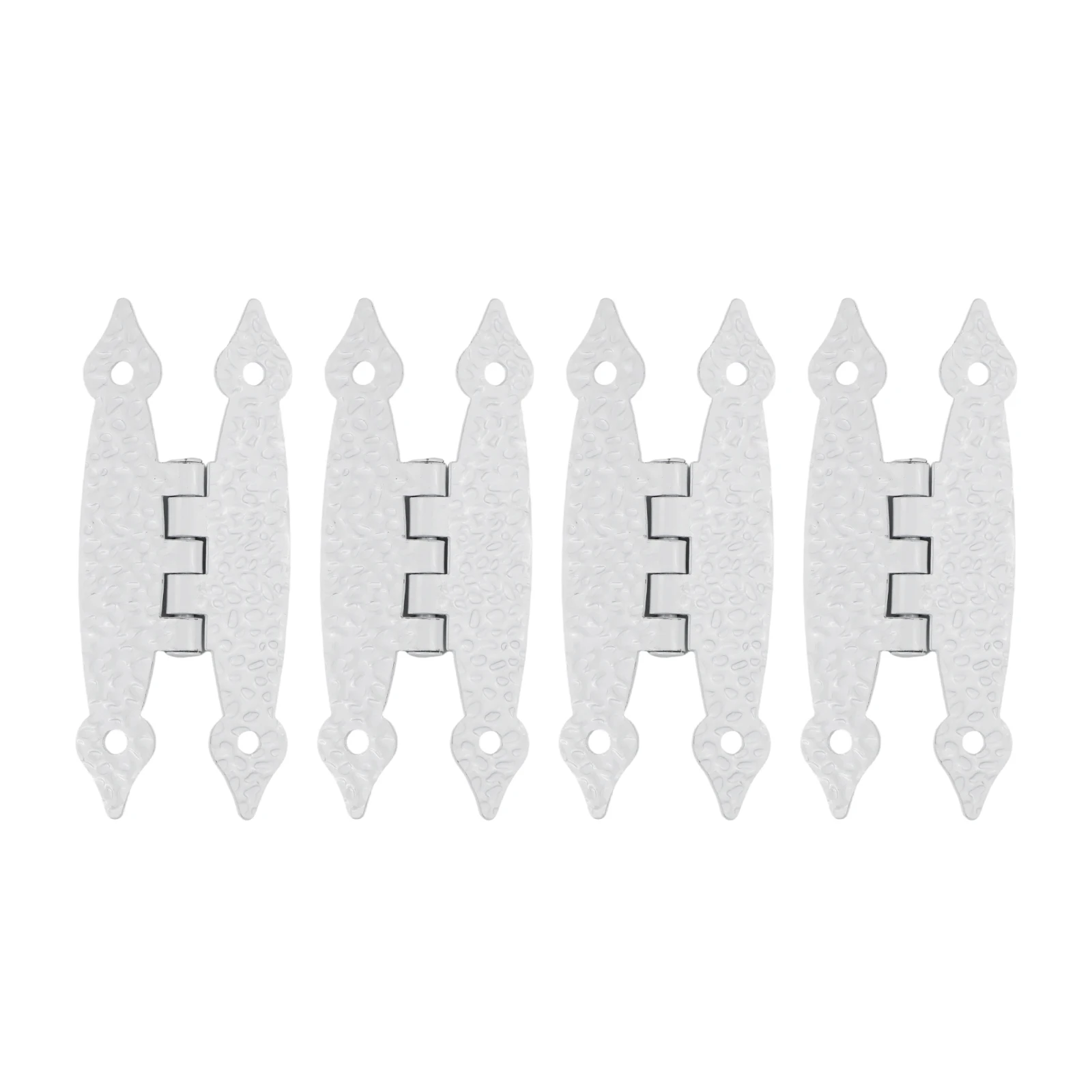 Set of 4 Antique Style H Shaped Cabinet Hinges for Kitchen Cabinets Wardrobes and Dressers Strong Cast Iron Small Door Hinges