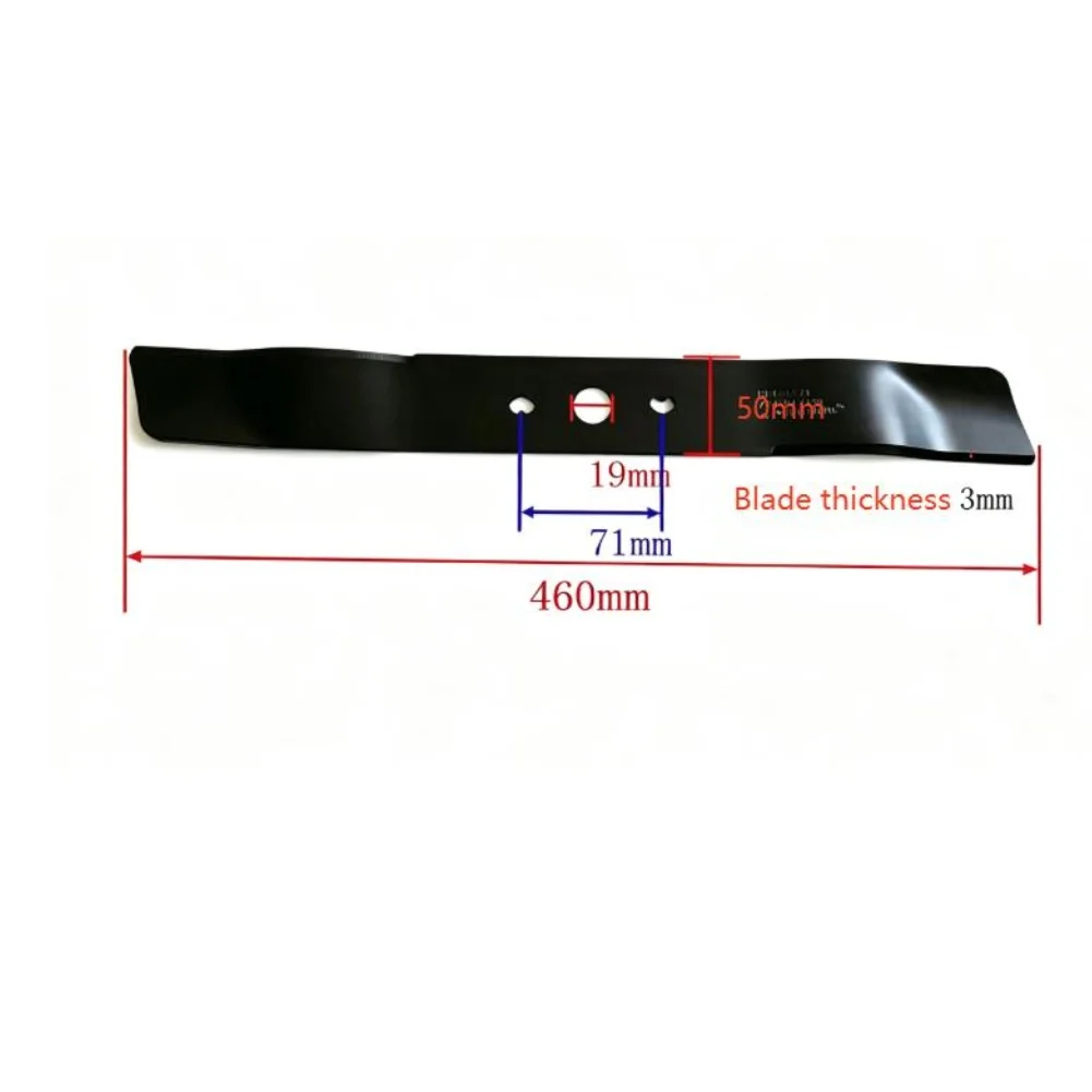 19 Inch Electric Mower Replacement Bar 460mm Length 50mm Width Heart Shaped Hole 3mm Thickness FOR For lawn Mower Use