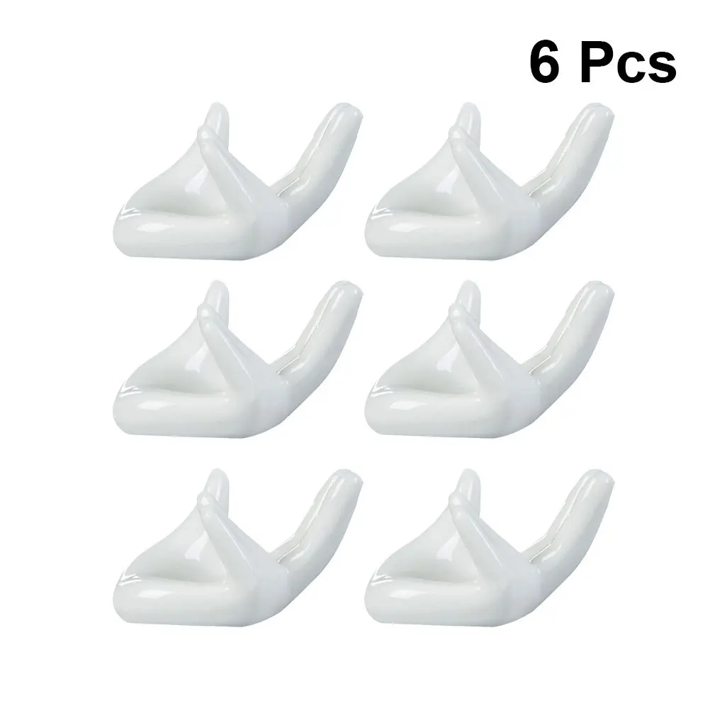 

6Pcs Ceramic Guanyin Hand Ocarina Holder Display Stand for 6 and 12 Holes Ocarina Flute Music Accessories Home Office Decor