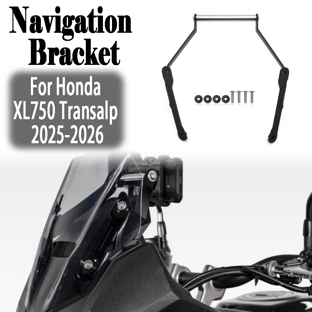For HONDA honda XL750 Transalp 2025-2026 New Motorcycle Stand Holder Phone Mobile Phone GPS Navigation Plate Bracket Accessories