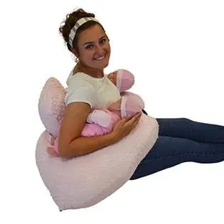 

Twin Nursing Pillow for Breastfeeding & Bottle Feeding, Adjustable Support, Machine Washable Cover