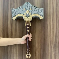 God of War 4 Cosplay Thor's Hammer Thunder Stormbreaker Flame Tomahawk Axe Prop Weapon Leviathan Chaos Blade Beast Hammer Safety