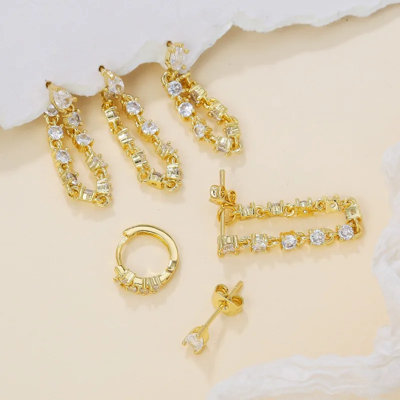 Thumbnail 4 - #27 Latest Dangle Chain Earrings Offers