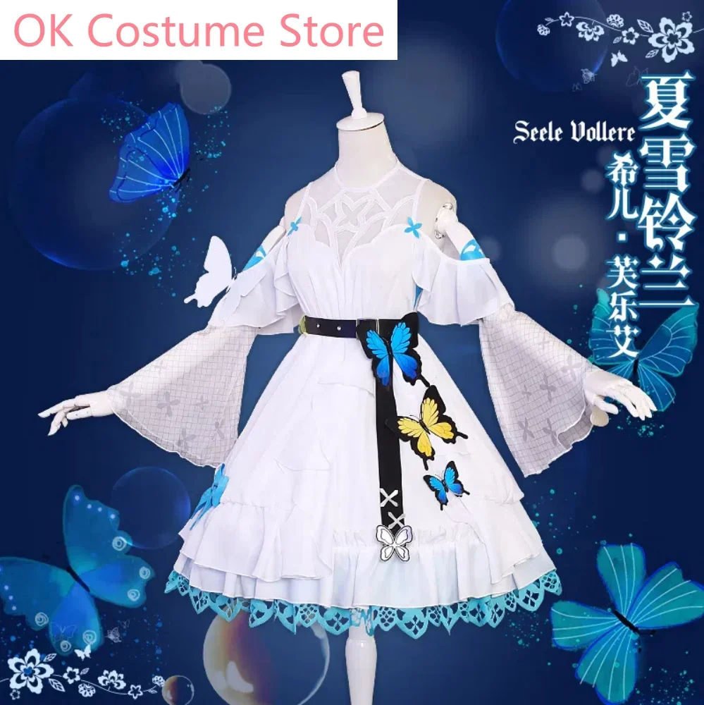 Honkai Impact 3rd Seele Vollerei Women Summer Snow Lily Of The Valley Cosplay Costume Cos Game Anime Party Uniform Hallowen