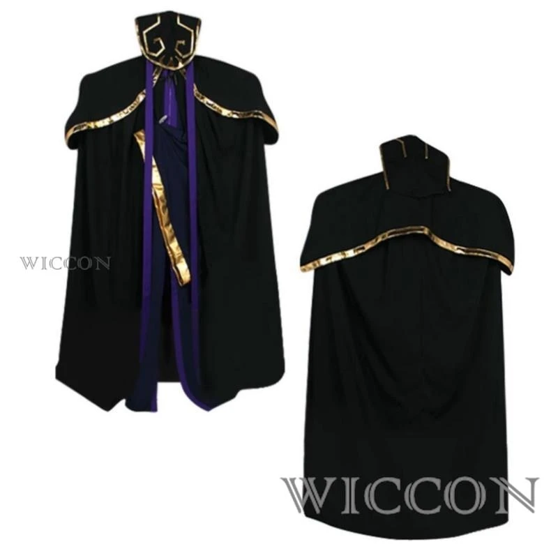 Anime OVERLORD Ainz oooal Gown Costume Cosplay mantello uniforme nera Halloween Stage Performance Carnival Party gioco di ruolo Suit