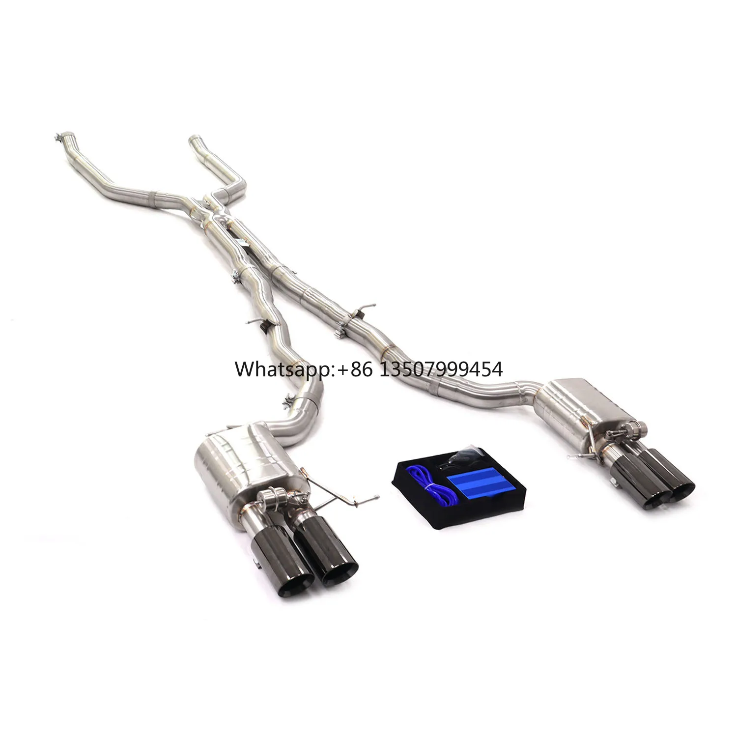 

For 550i F10 N63 Catback Exhaust Stainless Steel With Valve Muffler High Quality Auto Performance Parts