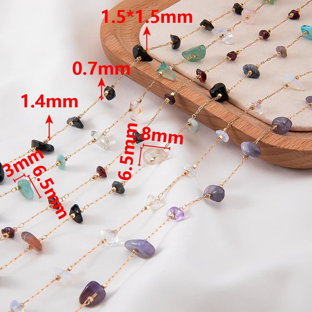 0.5/1/2M New Pure Copper Chain Mixed Color Chain a Variety of Optional for DIY Jewelry Making Accessories Body Chain Materials