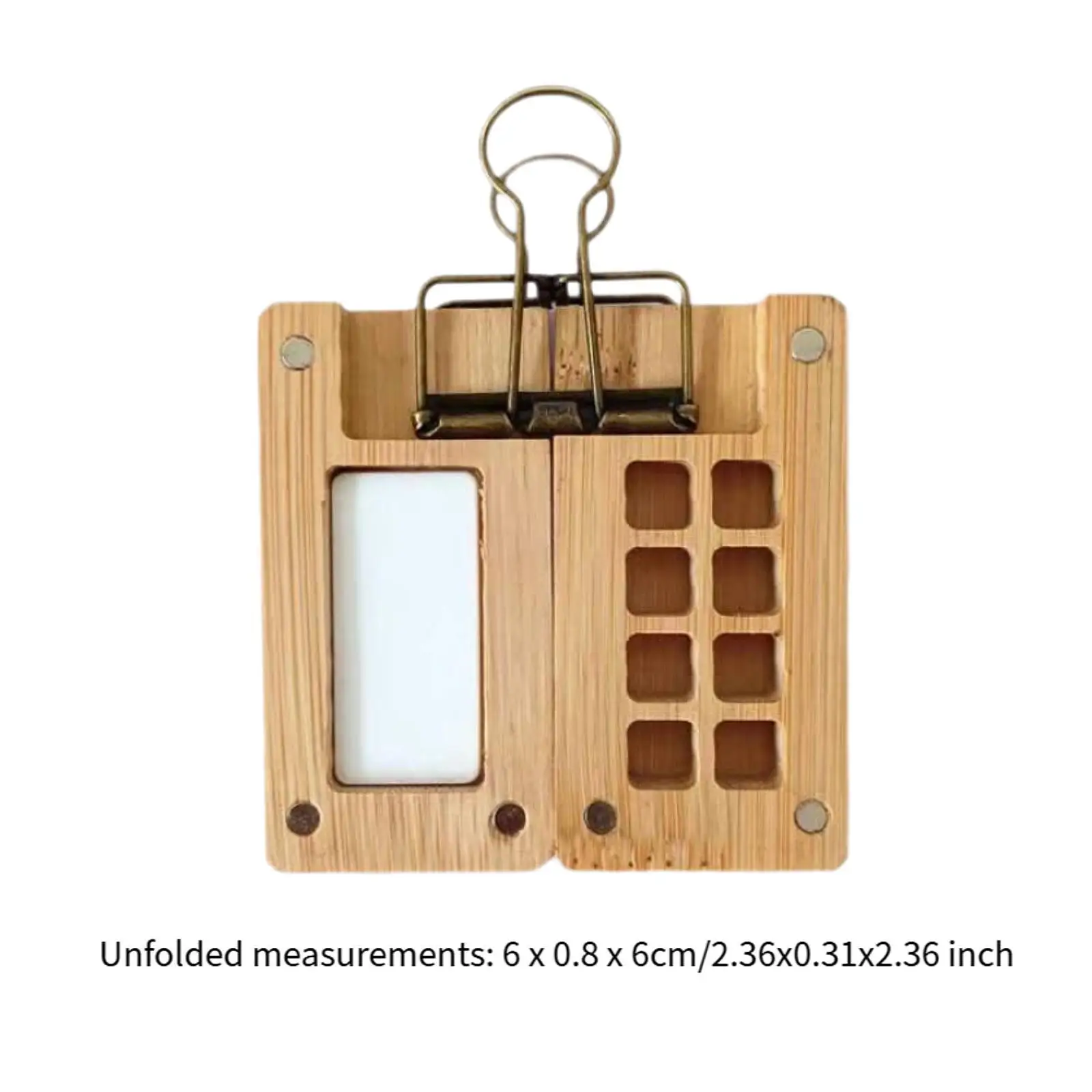 Travel-Friendly Watercolor Palette with 8 Compartments for Artists