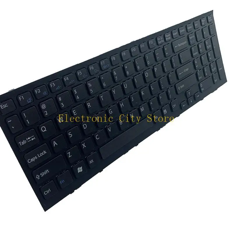 US Layout English Black Keyboard Accessories لجهاز الكمبيوتر المحمول VPCEH HU8D