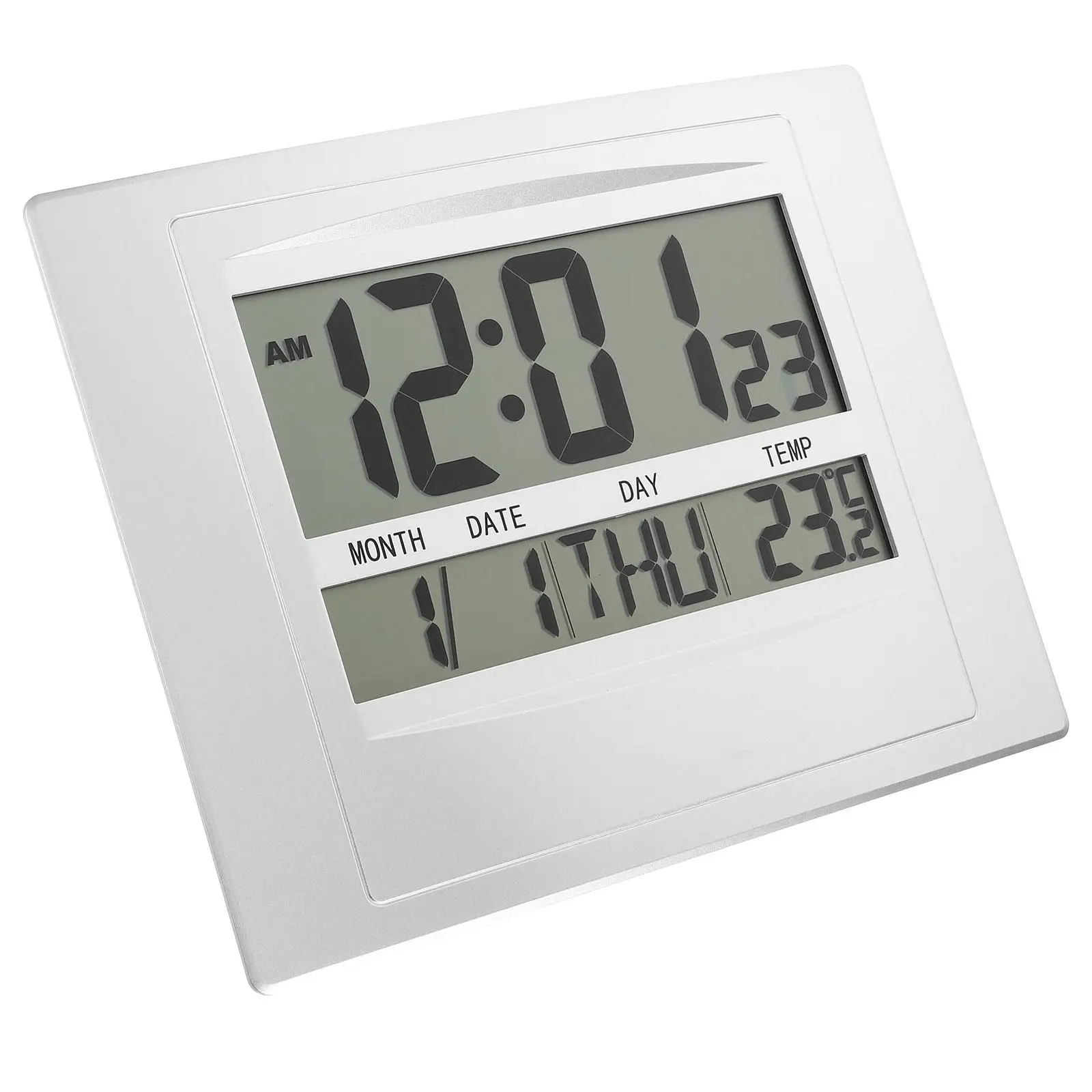 

Thermometer Modern for Room Digital Alarm Clock – Backlight Calendar Temperature Hanging Electronic