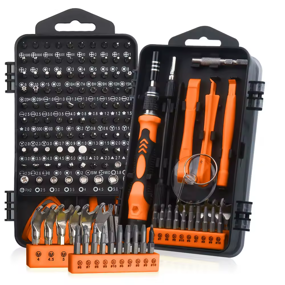 Juego de destornilladores de precisión con estuche, juego de destornilladores pequeños magnéticos 33/122/140 en 1 para reparación de computadoras, PC, teléfonos móviles, relojes
