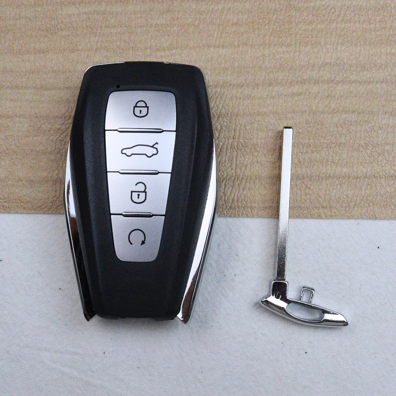 4 Bottons Car Key Housing Key Case Shell for Geely Global Kulrey Hawk GX7 Okavango Coolray X6 Geometry C Emgrand