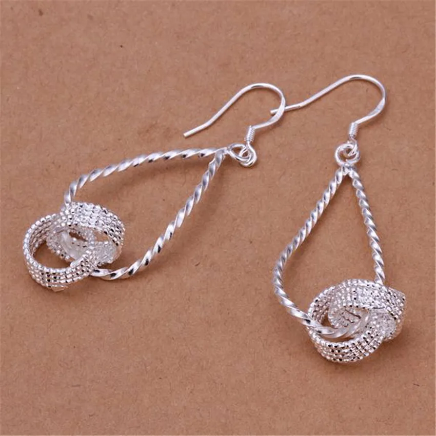 New Listing 925 Sterling Silver Simple Wild Charm Zircons Earrings Hot Selling Burst Models Fashion Classic Jewelry