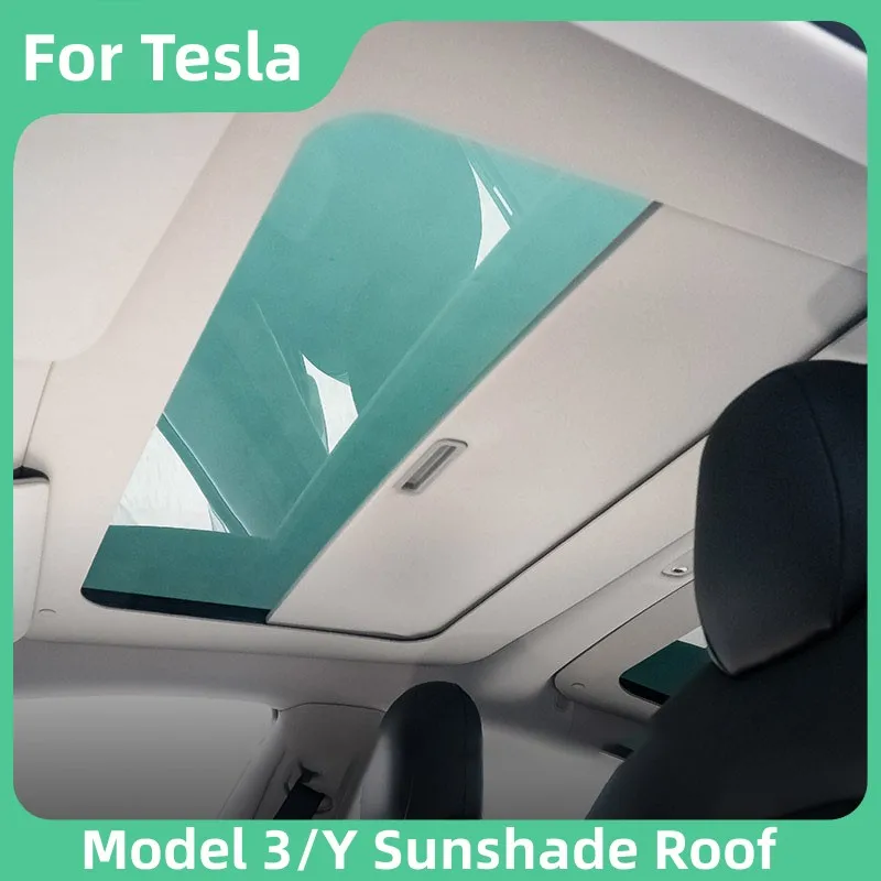 

Sun Shades Glass Roof For Tesla Model 3/Y 2021-2023 New Upgrade Sunshade Front Rear Sunroof Skylight Exterior Accessories