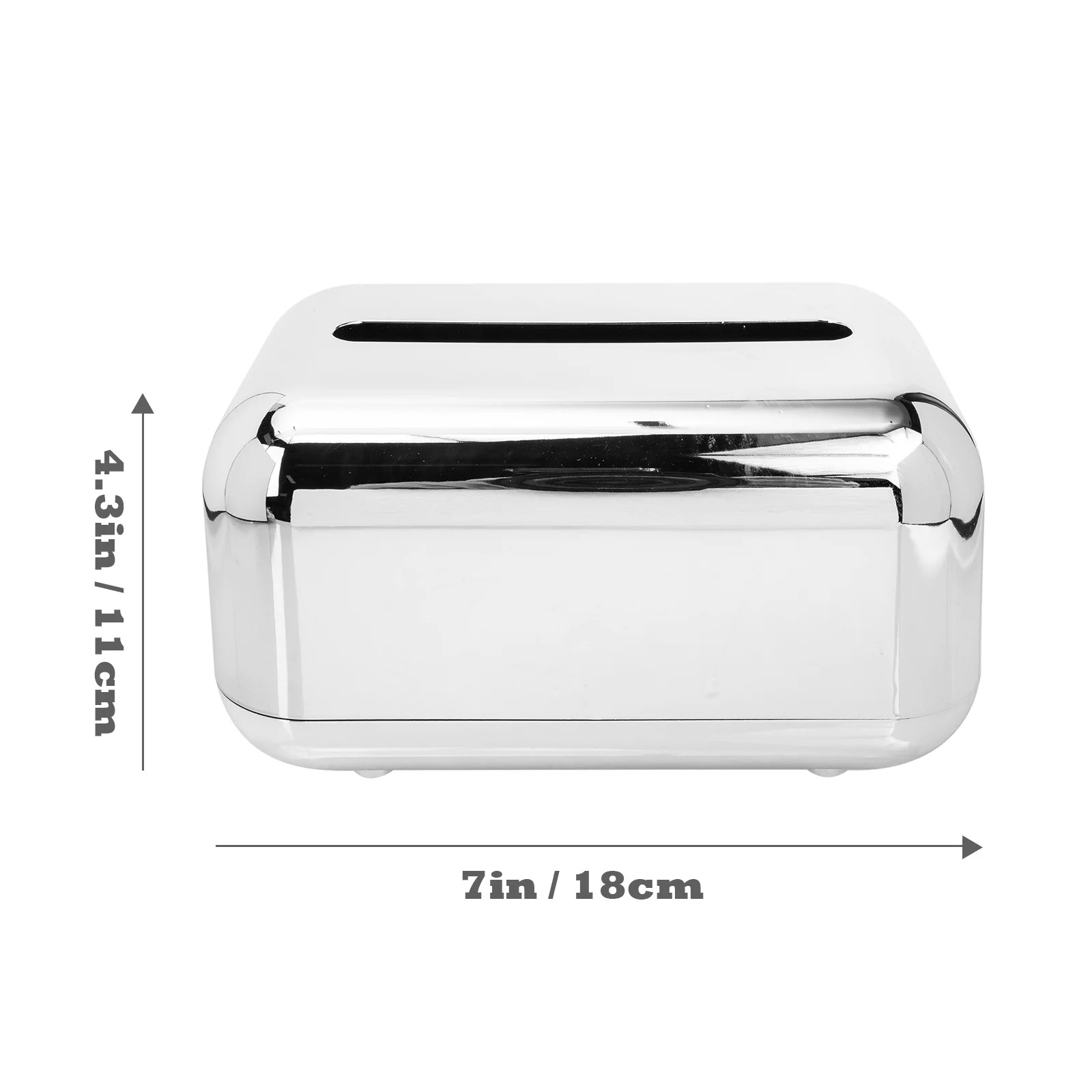 صندوق مناديل ABS حامل أنيق، صندوق تخزين مزخرف خفيف الوزن للمنزل والمكتب وغرفة النوم وغرفة النوم #2