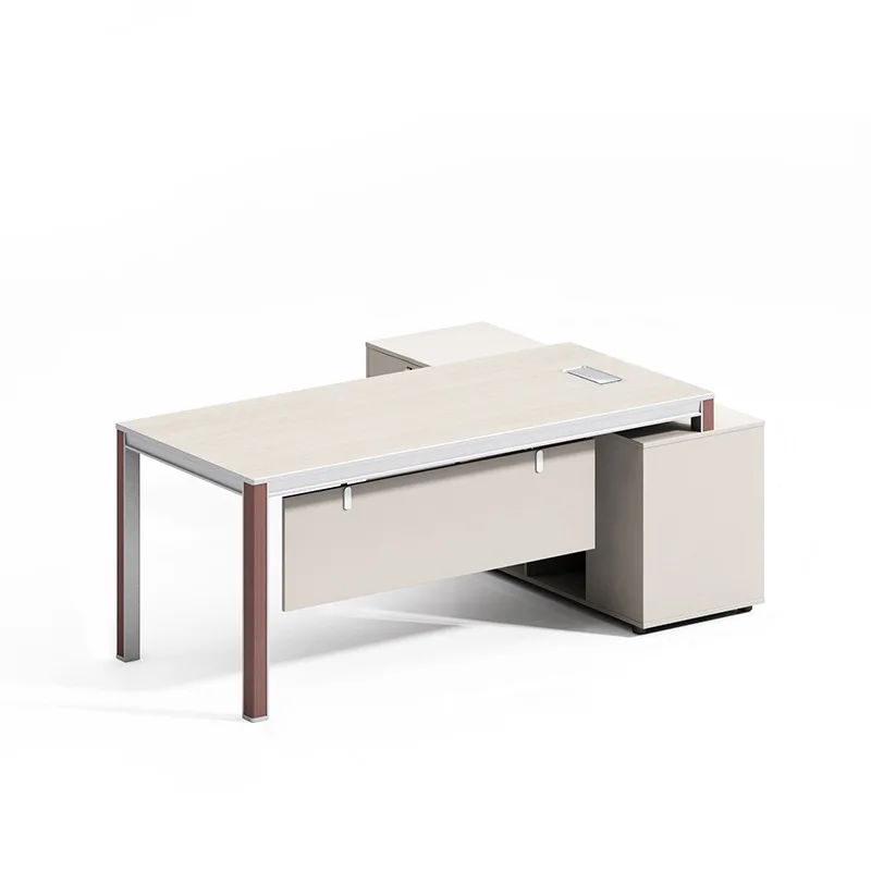Boss desk, light luxury, high-end office, president manager, supervisor, desk and chair combination, large desk