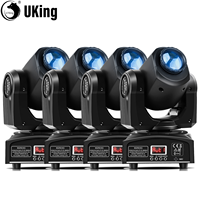 U`King 4Pcs 30W Beam Gobo Moving Head Lights RGBW LED Stage Lights DMX512 Spotlights For DJ Disco Wedding Party Stage Lighting