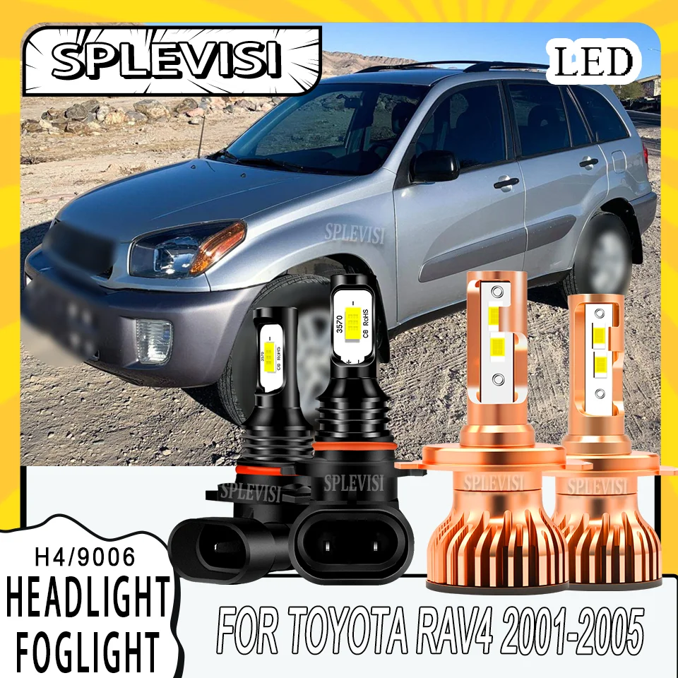 

Improved Night Lighting Performance Plug-and-Play H4 9006 LED HEADLIGHT FOGLIGHT FOR Toyota RAV4 2001 2002 2003 2004 2005