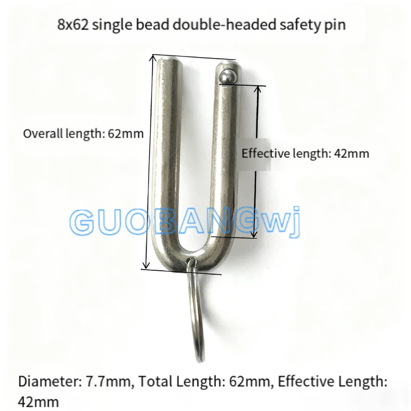 Universal Stainless Steel Safety Lock Pin, Spring Plunger, Quick Release Detent Pin for Industrial, Agricultural Machinery