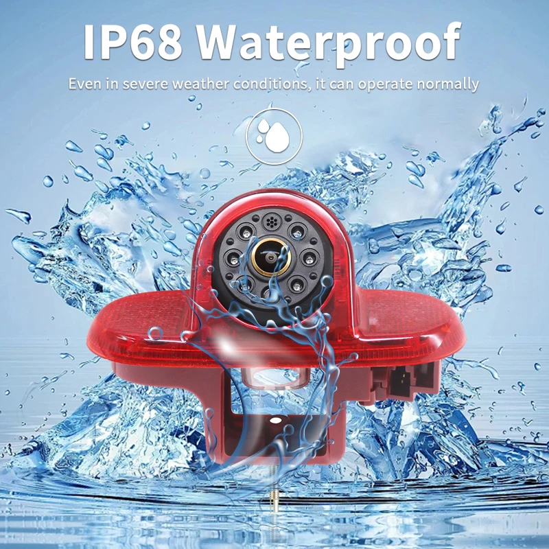 AHD 1080P سيارة الفرامل ضوء كاميرا الرؤية الخلفية لرينو ترافيك 2001-2014 أوبل/فاكسهول فيفارا نيسان بريماستار مقاوم للماء