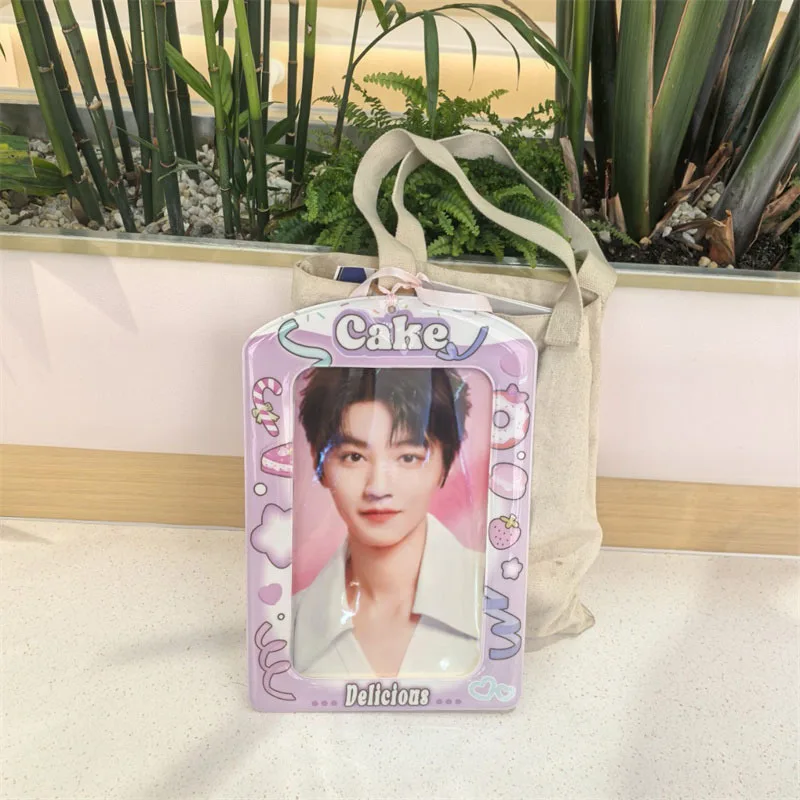 K-POP Candy Series Card Holder A4 Photo Card Display Frame Pendant Card Case Storage LOMO Card Protection Card Holder