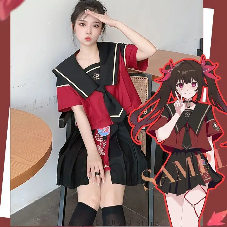 

Honkai: Star Rail Sparkle Anime Cosplay T-shirt skirt Costume Uniform Anime Clothe Halloween Costumes For Women Man
