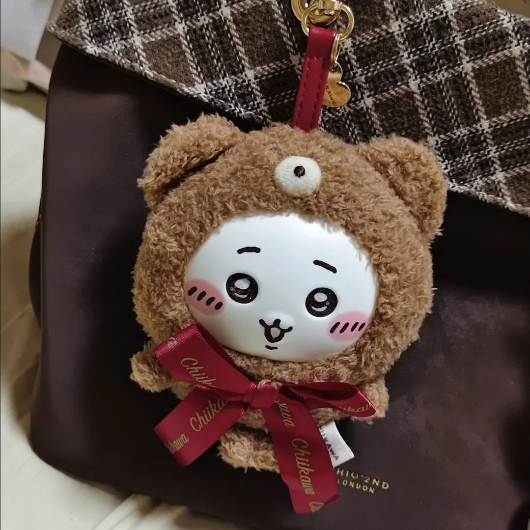 NEW Genuine Chiikawa Rakko Teddy Bear Series Limited Edition bag charm cute cartoon Kurimanju Momonga keychain Girl's Gift