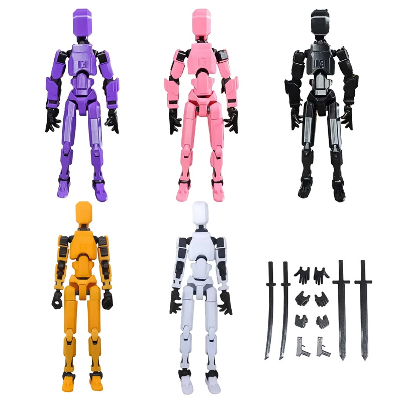 Multi-Jointed Movable Shapeshift Robot 3.0 3D Printed Mannequin Dummy 13 Action Figures Toys Kids Adults Parent-children Games