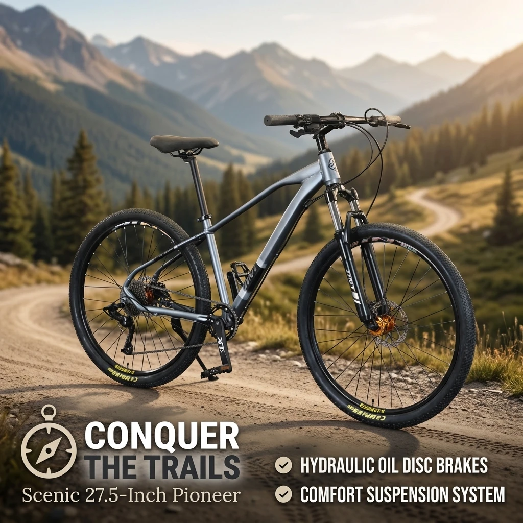 27.5 inch MTB oil disc brake Mountain Bike aluminum alloy shock absorption Cross Country Bicycle10/27 speed outdoor bicicleta