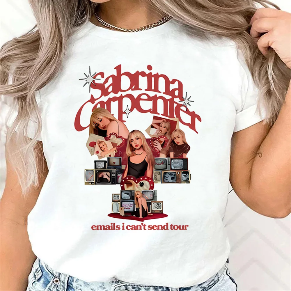 Sabrina Carpenter t-shirts women manga streetwear harajuku t shirt girl 2000s clothes