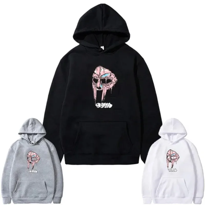 Hot Usa Movie Game Hoodie Mf Doom Printed Pullover Hoodie Sweatershirt  Polyester Anime Clothes Men Clothing Tops