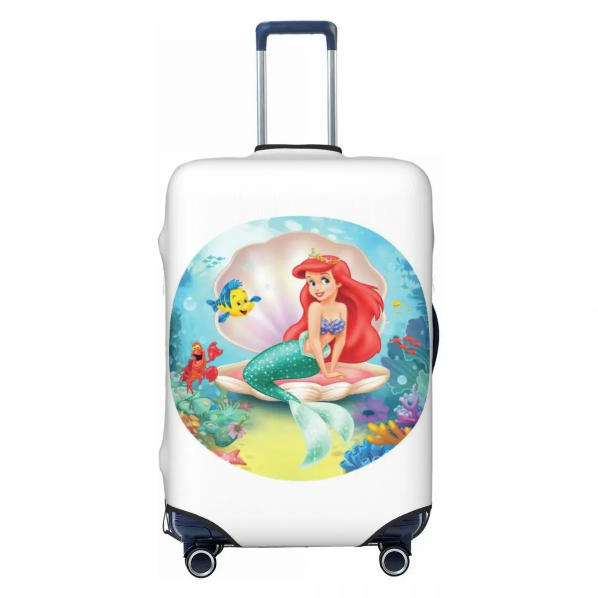 

Эластичный чехол для чемодана Custom The Little Anime Mermaid Froud, чехол для дорожного багажа, подходит для чемоданов 18-32 дюймов