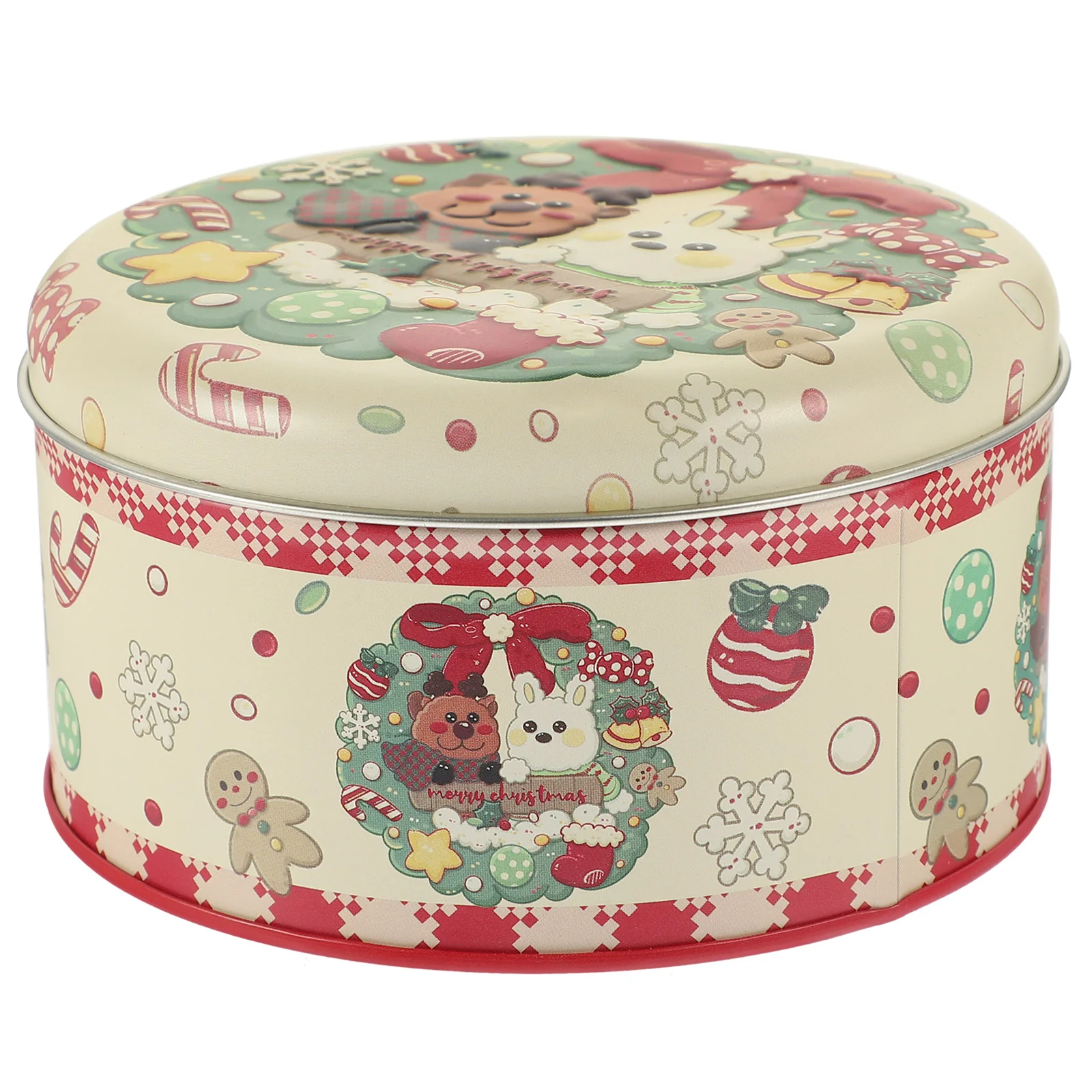 

Apothecary Jars Cookie Christmas Gift Packaging Tin Box Candy Elk Rabbit Storage Cookies