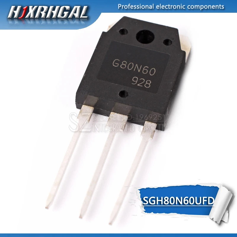 5pcs G80N60UFD SGH80N60UFD TO-3P SGH80N60 TO-247 80N60 IGBT tube for inverter G40N60UFD G40N60