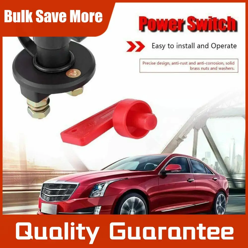 

Universal Battery Isolator 12V Battery Disconnect Isolator Rotary Power Kill Cut-off for Auto Truck Boat for Vehicle Car Van