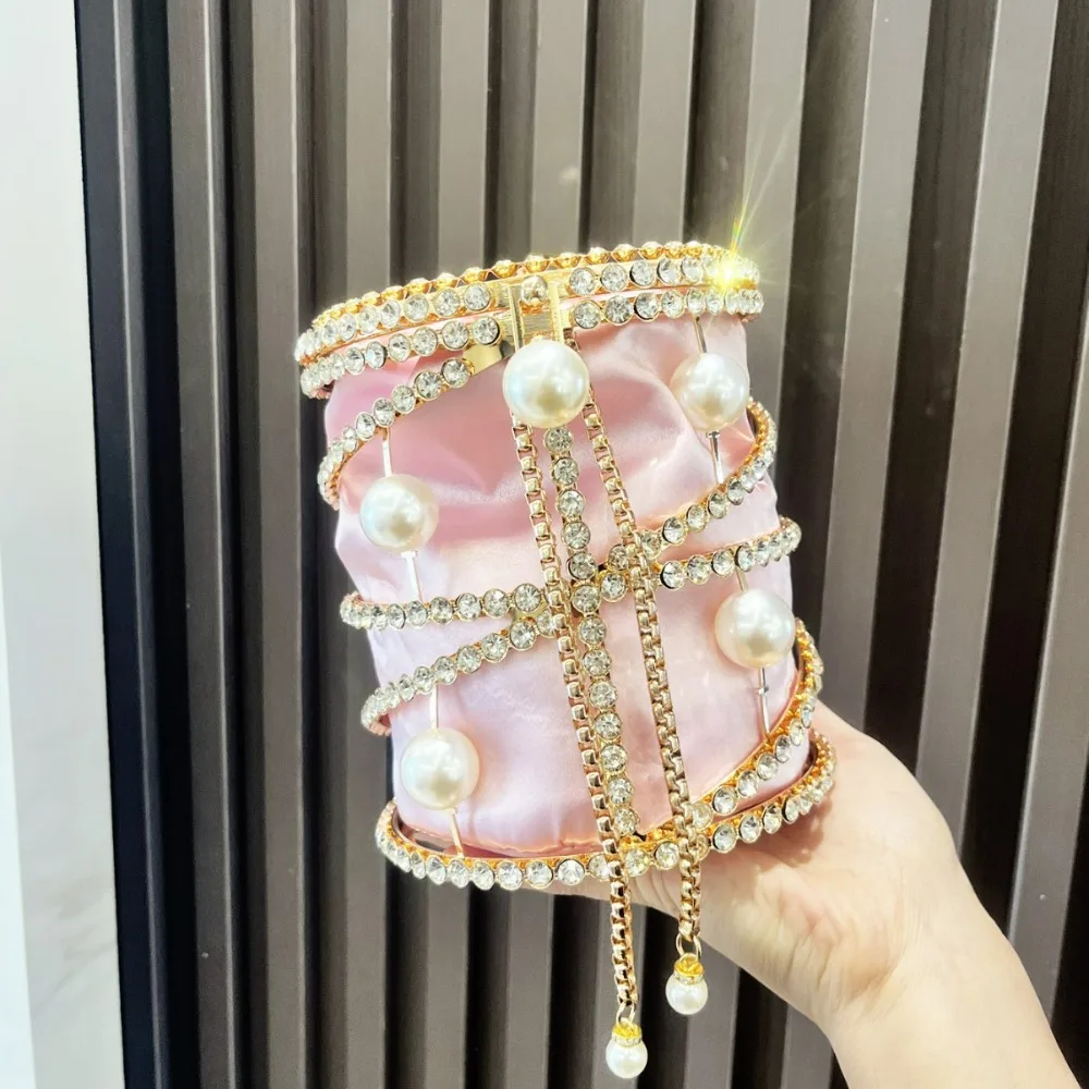 

Роскошный дизайн, женская вечерняя сумка, вечернее ведро, банкетная блестящая сумка для дам, свадебный клатч, сумка на плечо с цепочкой Bolsas