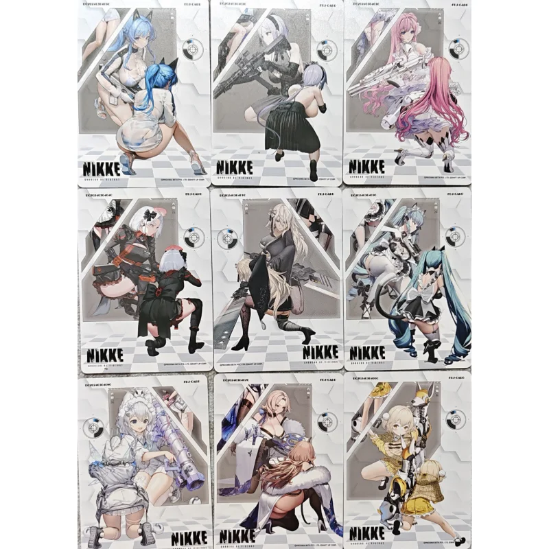 9Pcs/Set Cards NIKKE The Goddess of Victory Dorothy Helm Privaty A2 Self Made Game Characters Collection Color Flash Cards Part4